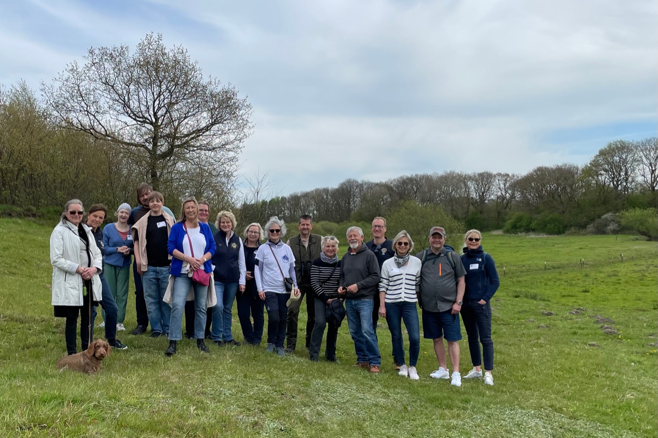 Gruppenbild bei der Wanderung durch das Urstromtal der Treene.