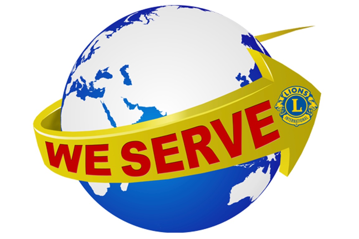 We serve Logo